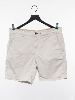 rag & bone New York Classic Flat Front Chino Shorts 34 Chalk White Cotton